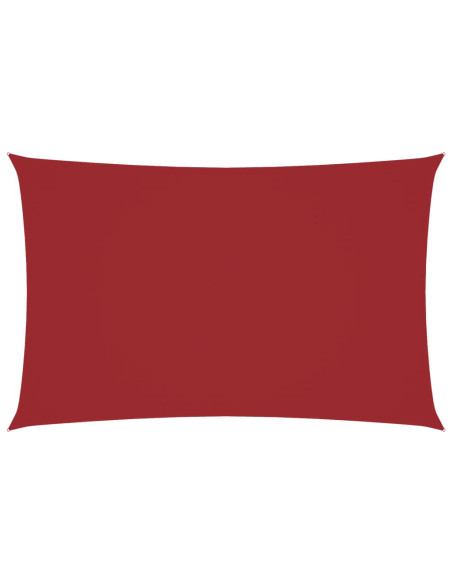Parasole a Vela Oxford Rettangolare 5x8 m Rosso