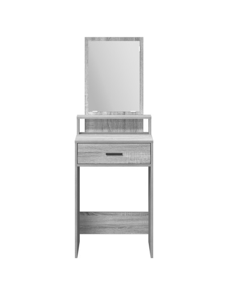 Tavolo da trucco  con cassetti Grigio Sonoma 50x41x140 cm