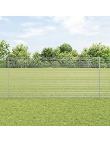 Recinzione con Posto Argento 1,4 x 50 m Acciaio