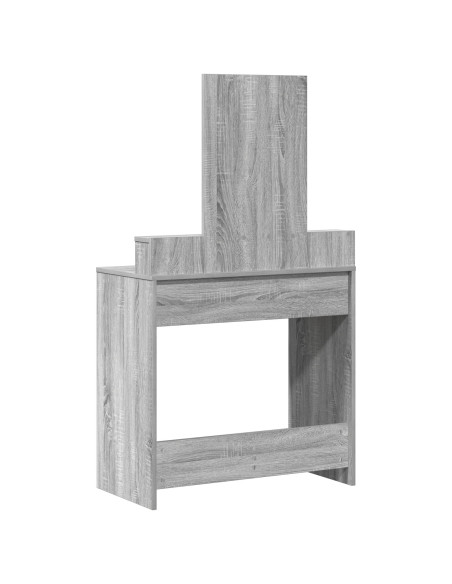 Tavolo da Trucco con cassetto Grigio Sonoma 79 x 41 x 140 cm