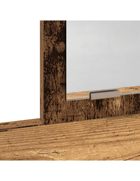 Tavolo da Trucco con Cassetti in Legno Antico 79x41x140 cm