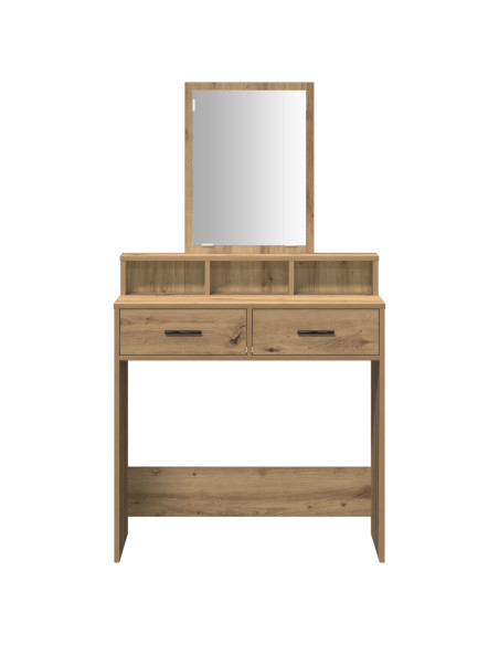 Toilette con cassetti in rovere fatto a mano 79x41x140 cm