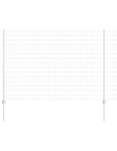 Recinzione con Posto Argento 1,5 x 10 m Acciaio