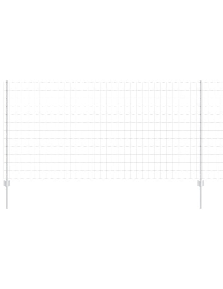 Recinzione con Posto Argento 1,2 x 10 m Acciaio