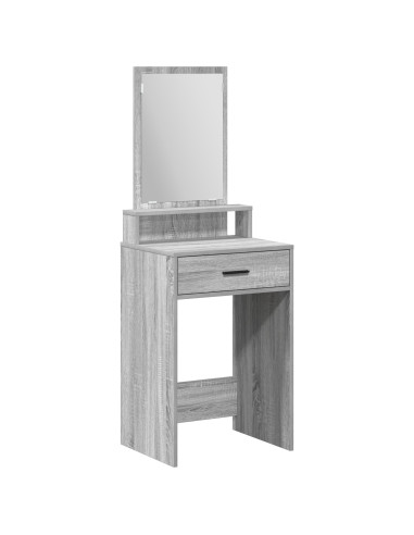 Tavolo da Trucco con cassetto Grigio Sonoma 50 x 41 x 140 cm