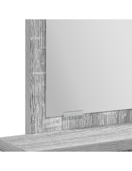 Tavolo da trucco  con cassetti Grigio Sonoma 50x41x140 cm