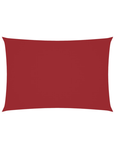 Parasole a Vela Oxford Rettangolare 2,5x4,5 m Rosso