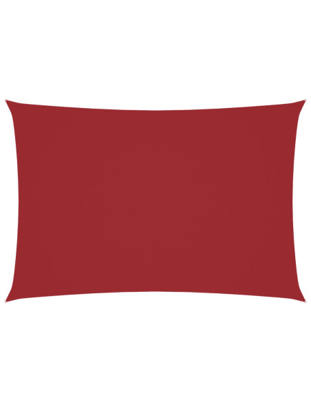 Parasole a Vela Oxford Rettangolare 2,5x4,5 m Rosso