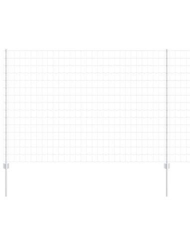Recinzione con Posto Argento 1,6 x 10 m Acciaio