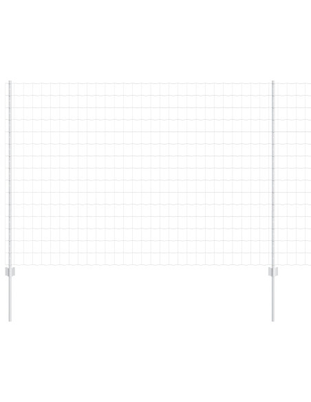 Recinzione con Posto Argento 1,6 x 10 m Acciaio