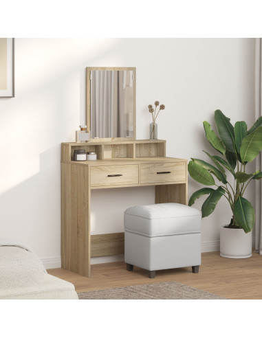 Tavolo da Trucco con cassetto Rovere Sonoma 79 x 41 x 140 cm