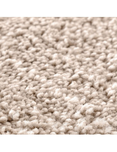 Tappeto Shaggy Antiscivolo Crema 160 x 160 cm PP