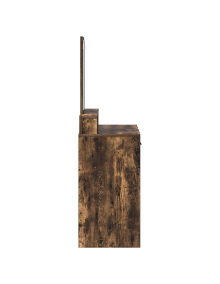 Toeletta  con cassetti in rovere affumicato 79x41x140 cm