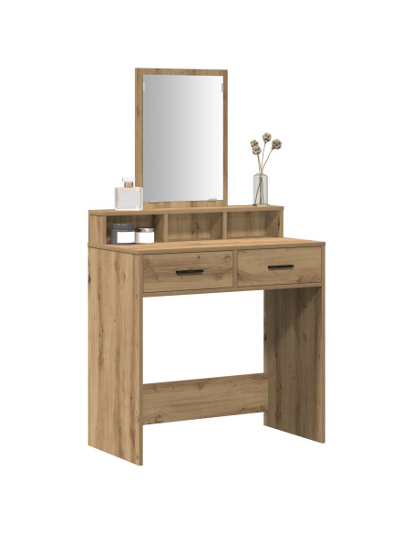 Toilette con cassetti in rovere fatto a mano 79x41x140 cm