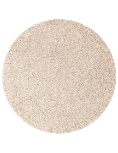 Tappeto Shaggy Antiscivolo Crema 160 x 160 cm PP