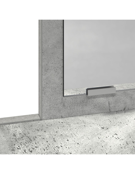 Tavolo da Trucco  con Cassetti Grigio Cemento 100x41x140 cm