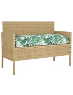 Cuscino Foglia Motivo Foglia 120 x 50 x 12 cm Tessuto Oxford 2