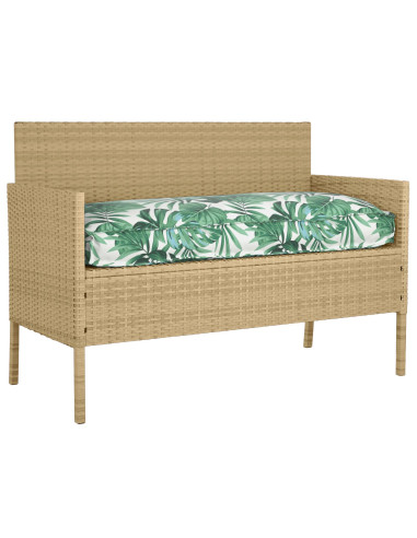 Cuscino Foglia Motivo Foglia 120 x 50 x 12 cm Tessuto Oxford