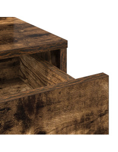 Tavolo da Trucco con cassetto Rovere fumé 100 x 41 x 140 cm 2