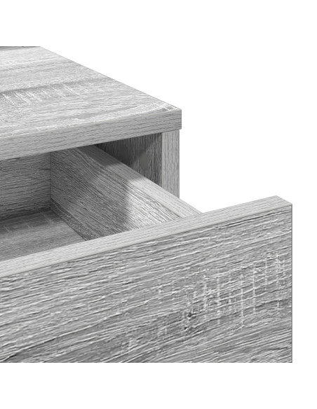 Tavolo da trucco con cassetti Grigio Sonoma 100x41x140 cm