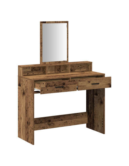 Toletta  con cassetti in legno vecchio 100x41x140 cm