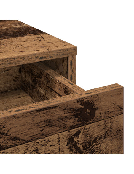 Toletta  con cassetti in legno vecchio 100x41x140 cm