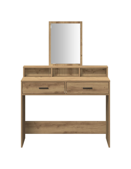 Tavolo da trucco  con cassetti in Rovere Artigianale 100x41x140 cm