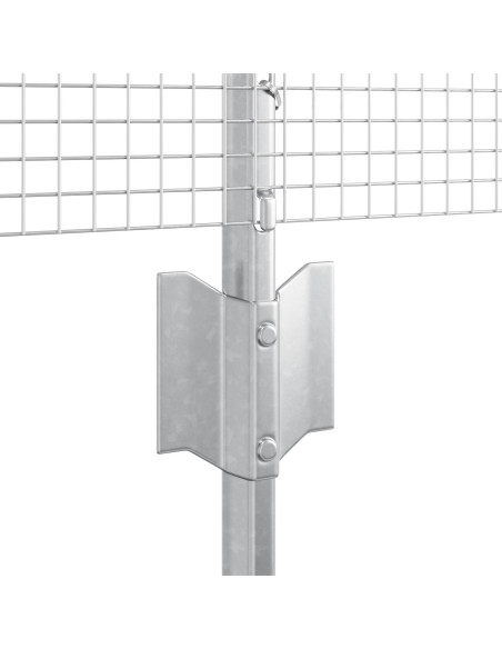 Recinzione con Posto Argento 0,5 x 25 m Acciaio