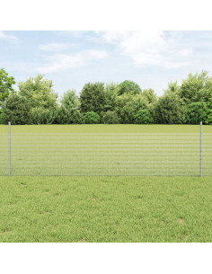 Recinzione con Posto Argento 0,5 x 50 m Acciaio