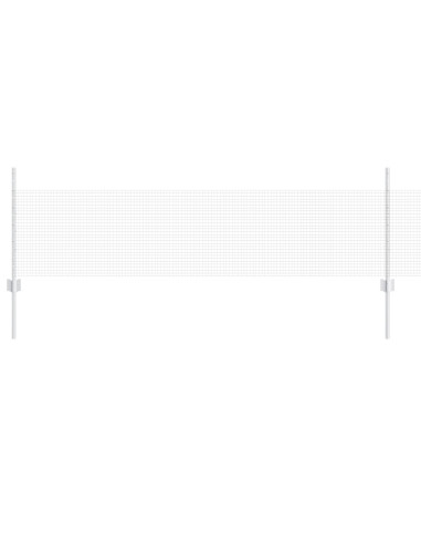 Recinzione con Posto Argento 0,5 x 25 m Acciaio