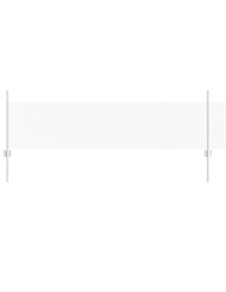 Recinzione con Posto Argento 0,5 x 25 m Acciaio