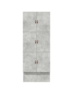 Struttura letto con contenitore Grigio cemento 75 cm