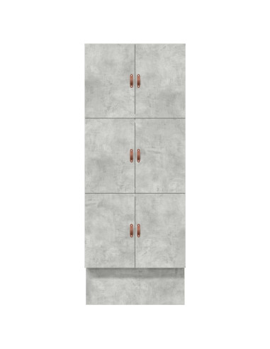 Struttura letto con contenitore Grigio cemento 75 cm