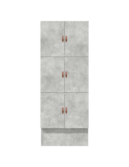 Struttura Letto con Contenitore  Grigio Cemento Legno Ingegnerizzato