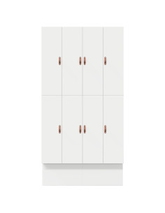 Struttura letto con contenitore Bianco 120 cm Legno multistrato