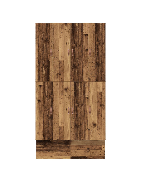 Struttura letto con contenitore Legno vecchio 120 cm