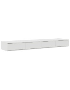 Struttura letto con contenitore Bianco 140 cm Legno multistrato