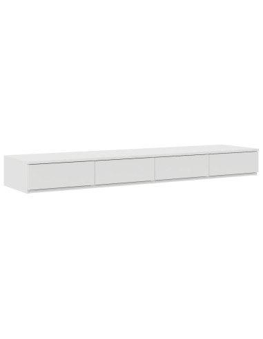 Struttura letto con contenitore Bianco 140 cm Legno multistrato