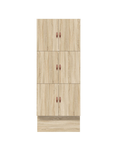 Struttura letto con contenitore Rovere Sonoma 90 cm