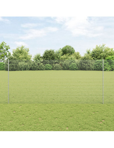 Recinzione con Posto Argento 1,4 x 25 m Acciaio