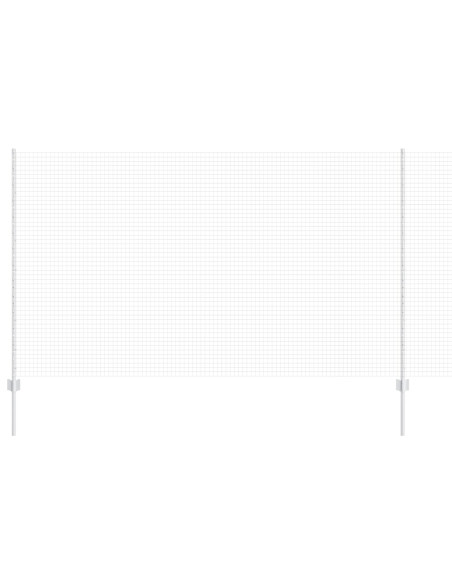 Recinto in Rete Saldato  con 22 Post Argento 1.4x25 m Acciaio