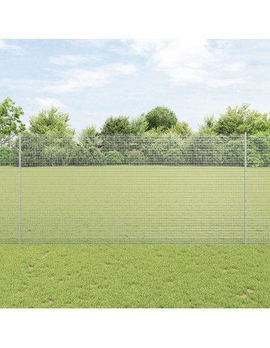 Recinzione con Posto Argento 1,5 x 50 m Acciaio