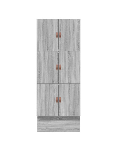 Struttura letto con contenitore Grigio Sonoma 90 cm