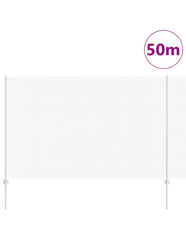 Recinzione con Posto Argento 1,5 x 50 m Acciaio