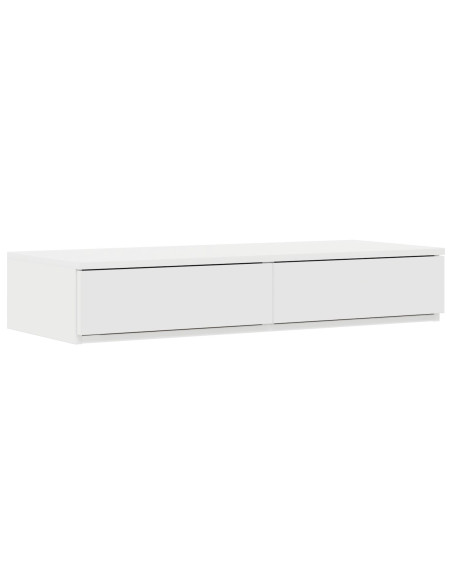 Struttura Letto con Contenitore  Bianca Legno 190 x 75 cm