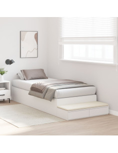 Struttura letto con contenitore Bianco 90 cm Legno multistrato