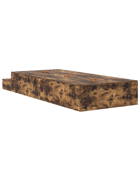 Struttura letto contenitore  Rovere affumicato Legno, Truciolare