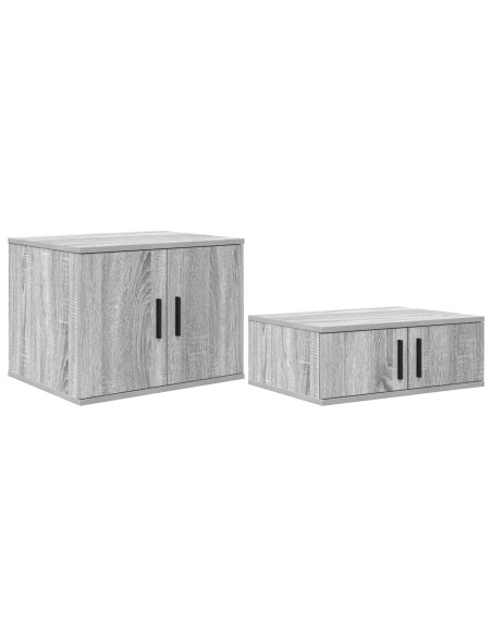 Letto con contenitore Grigio Sonoma Legno ingegnerizzato