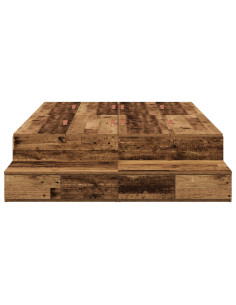 Struttura letto con contenitore Legno vecchio 120 cm 2