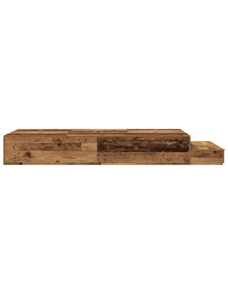 Struttura Letto Storage Legno Vecchio 80x200 cm